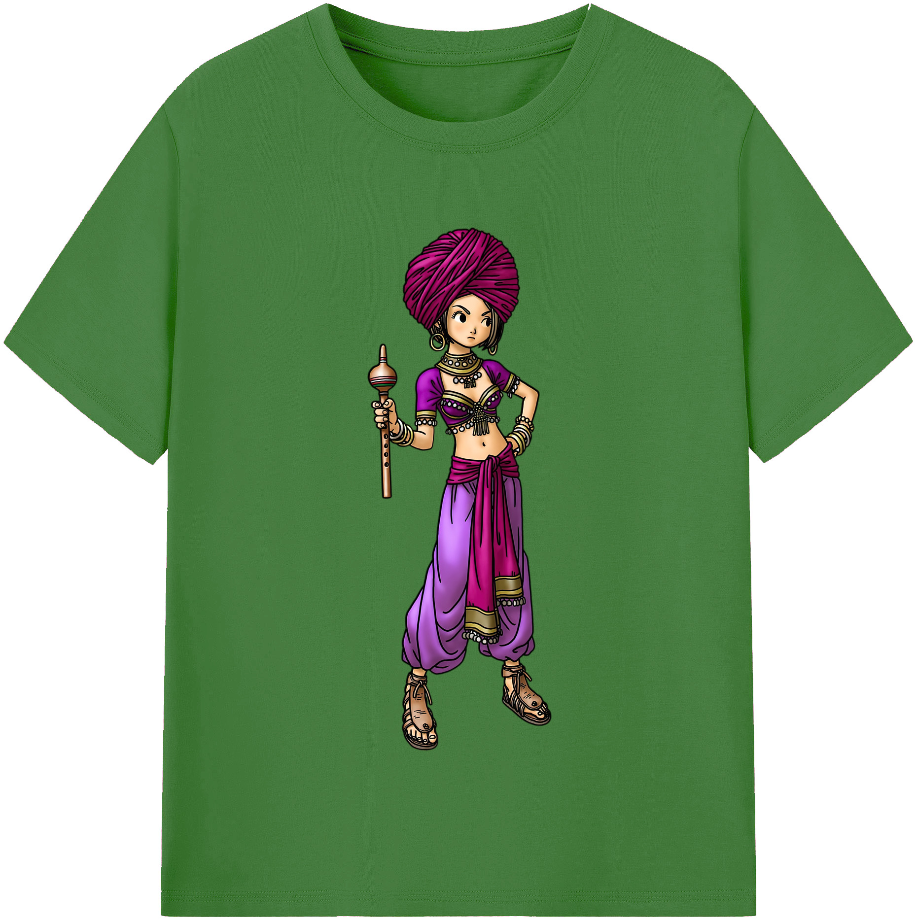 （画像用） ドラゴンクエスト Doragon Kuesuto Dragon Quest レディースカジュアルプリントTシャツ（綿100％）